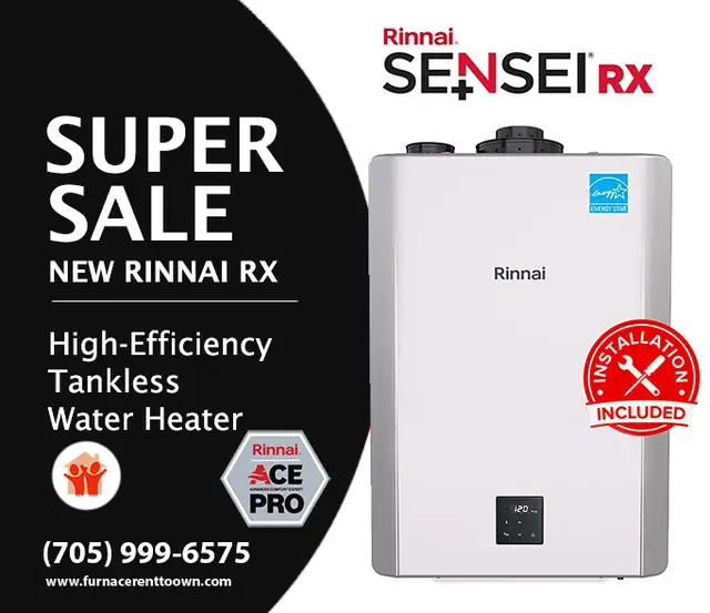 RX-Series Rinnai Tankless Water Heater - Made in Japan - SALE