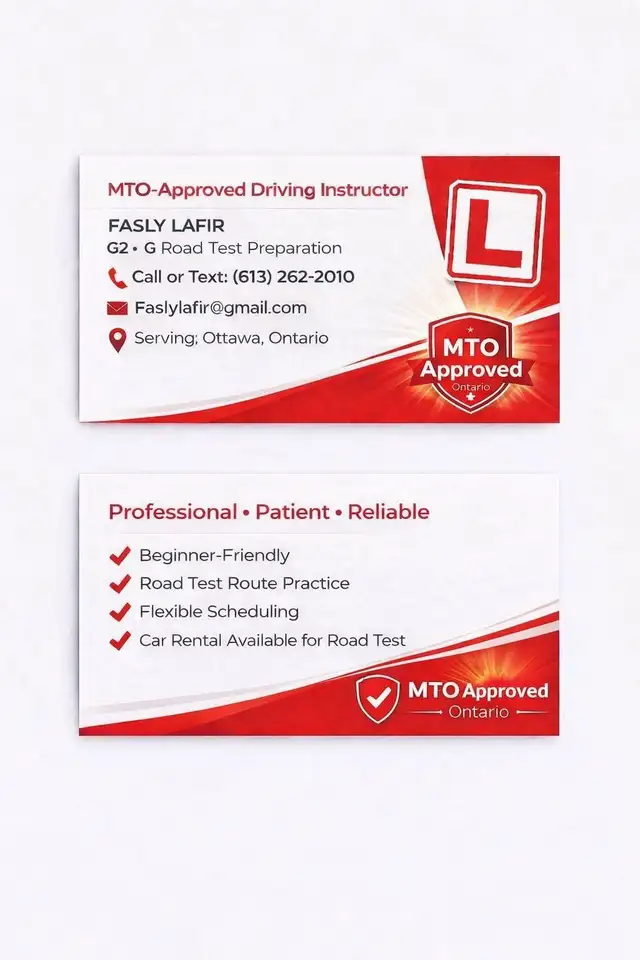 MTO Approved Driving Instructor