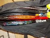Five Tennis Racquets for Sale (with carry bag) - Photo 2