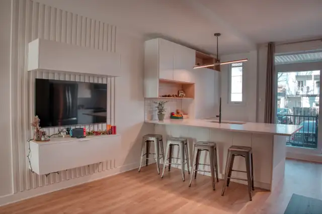 4 1/2 rénové à neuf et meublé à Montréal - Juillet - Internet - Photo 4