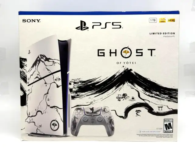 PlayStation5 Slim Disc Ghost of Yotei Black Limited Edition $849 - Photo 2