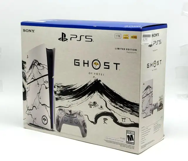 PlayStation5 Slim Disc Ghost of Yotei Black Limited Edition $849 - Photo 3