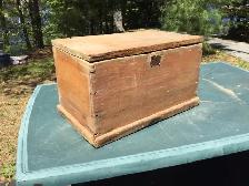 Antique Wooden Chest $25