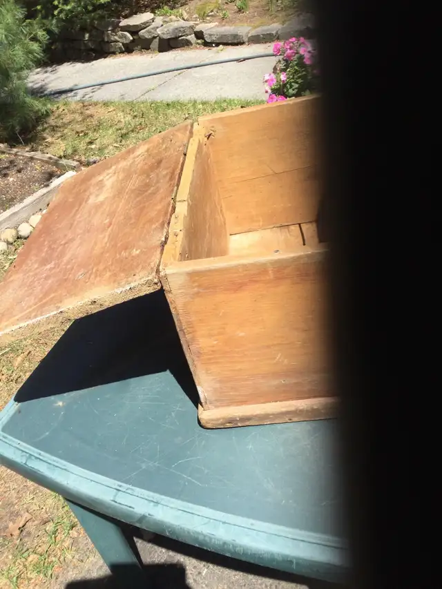 Antique Wooden Chest $25 - Photo 2