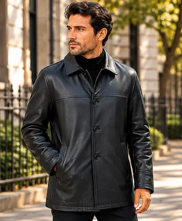 Men’s Premium Black Leather Jacket
