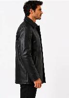 Men’s Premium Black Leather Jacket - Photo 4