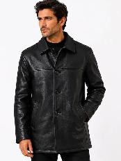 Men’s Premium Black Leather Jacket - Photo 5