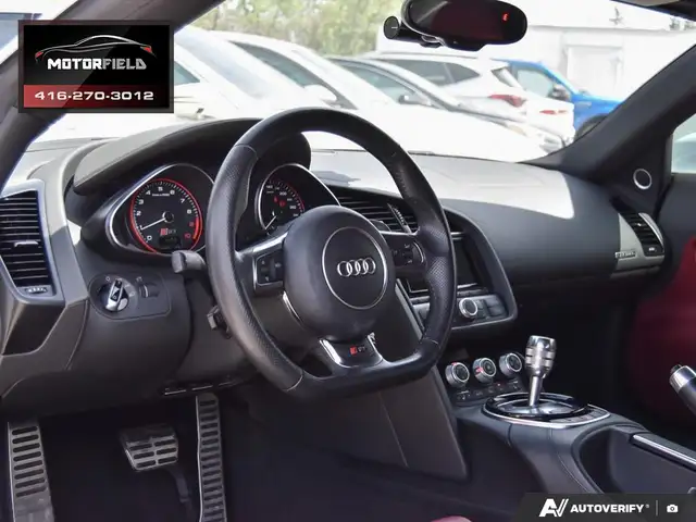 2015 Audi R8 V10 Quattro Carbon Trim B&O® , Red Interior - Photo 12