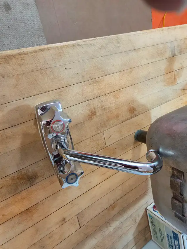 Stainless Steel Drop In Hand Sink and Faucet $75 firm - Photo 2