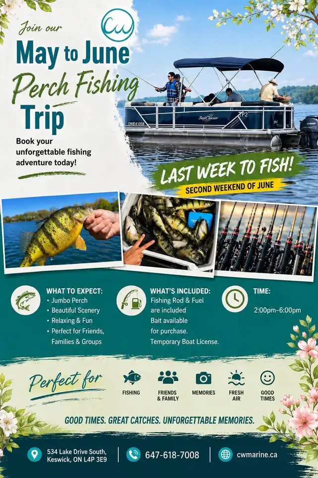Toronto MAY TO JUNE PERCH FISHING GROUP