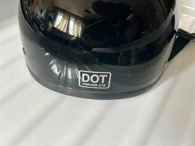 2 HALF BIKE HELMETS BOTH DOT APPROVEDONE GLOSS BLACK AND ONE FL