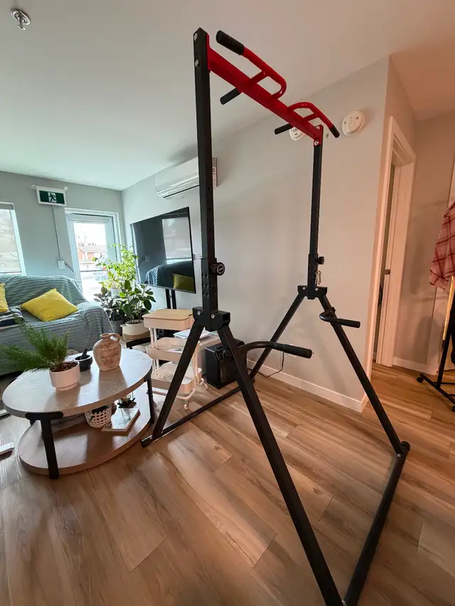 Foldable Pull Up Bar Dip Station