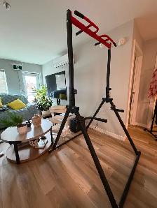 Foldable Pull Up Bar Dip Station