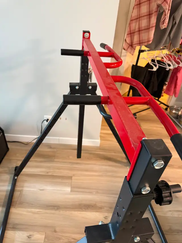 Foldable Pull Up Bar Dip Station - Photo 5
