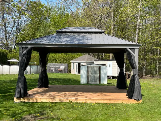 INSTALLATION GAZEBO PERGOLA CABANON - Photo 5