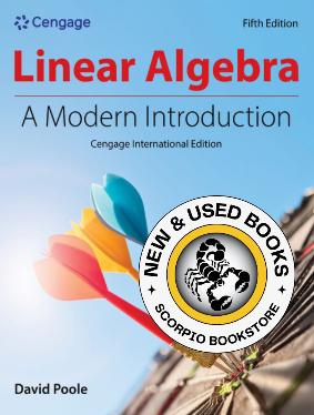 Linear Algebra A Modern Introduction Cengage 5E 9798214405896