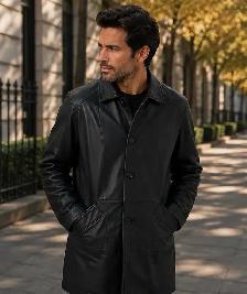 Men’s Classic Black Leather Jacket