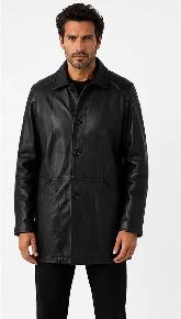 Men’s Classic Black Leather Jacket - Photo 5