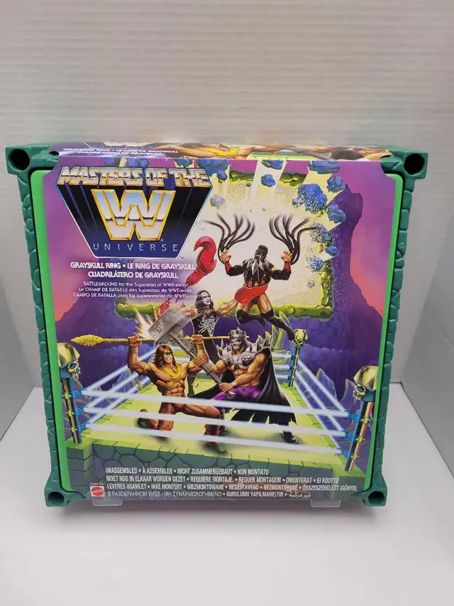Motu Grayskull WWE wrestling ring NEW