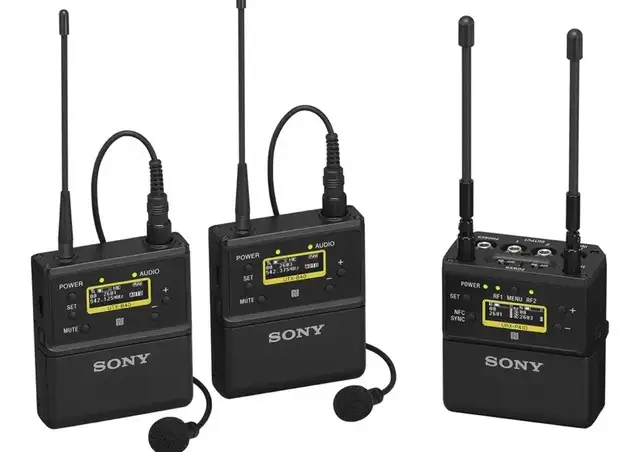 Sony 2-Person Camera-Mount Wireless Omni Lavalier Microphone Kit