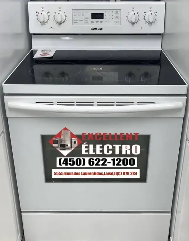 CUISINIÈRES BLANCHES VITRO DE MARQUE VARIÉE ‼️ GARANTIE UN AN✅ - Photo 3