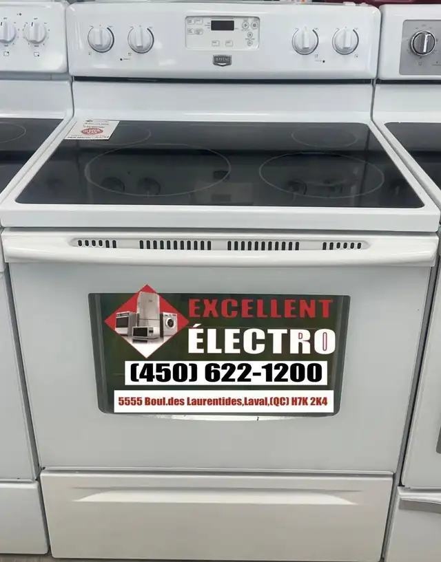 CUISINIÈRES BLANCHES VITRO DE MARQUE VARIÉE ‼️ GARANTIE UN AN✅ - Photo 7