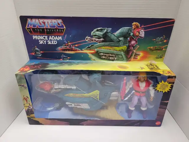 Motu Prince Adam Sky sled He-man NEW
