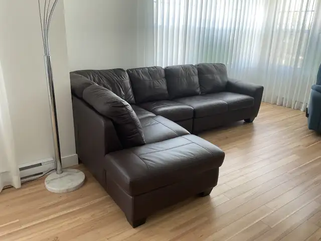 Fauteuil modulaire cuir véritable - Photo 3