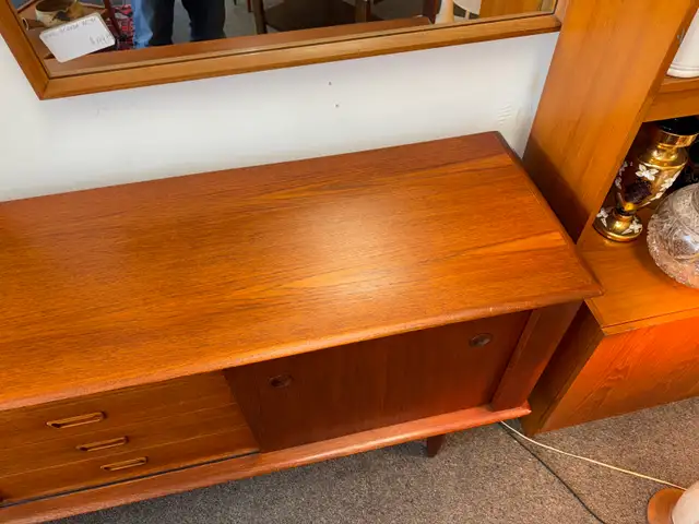Mid-century modern Teak Sideboard credenza buffet entertainment - Photo 4