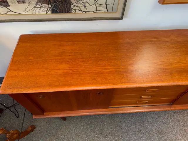 Mid-century modern Teak Sideboard credenza buffet entertainment - Photo 5