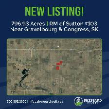 5 Quarters Grain Land | RM of Sutton #103 | Near Gravelbourg, SK