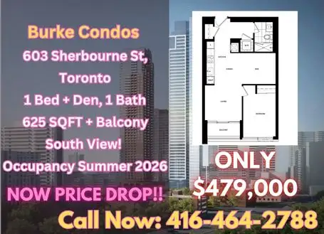 Burke Condos Assignment | 1 Den | ONLY $499K