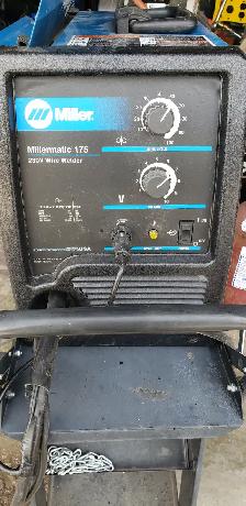 Miller 175 Mig Welder C/W Cart And Wire, Like New