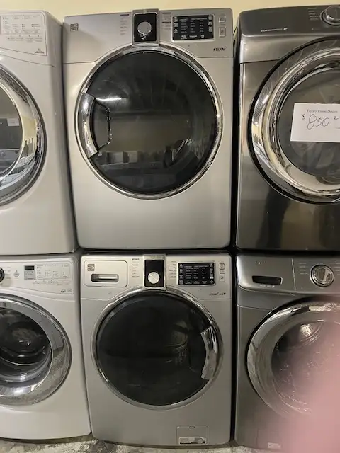 Laveuse sécheuse frontales grises perle Kenmore (remis à neuf)