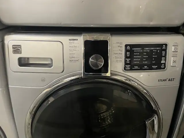 Laveuse sécheuse frontales grises perle Kenmore (remis à neuf) - Photo 4