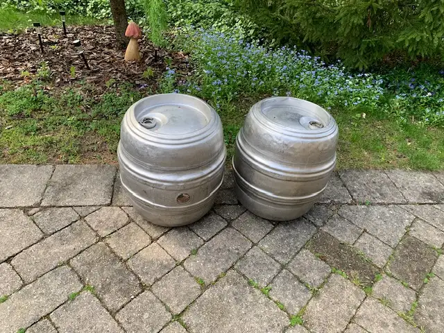 FOR SALE Two Vintage Hotel Size Beer Kegs