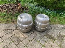 FOR SALE Two Vintage Hotel Size Beer Kegs