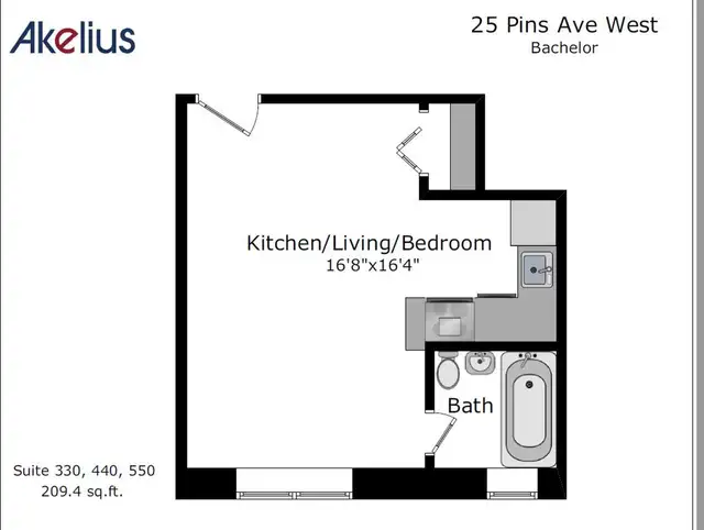 renovated studio near Blvd Saint-Laurent/ Plateau - ID 170 - Photo 6