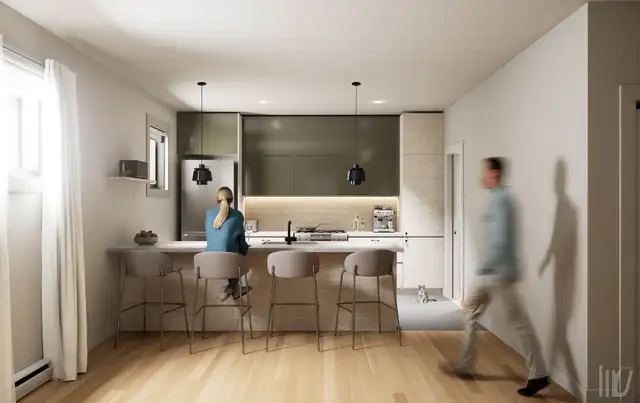 Condos neufs 4 1/2 à 30 mins de Québec et Lévis 1200$/mois - Photo 2