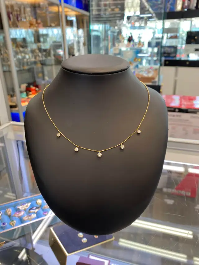 18K Gold Diamond Chain
