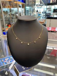 18K Gold Diamond Chain