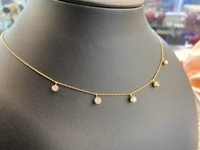 18K Gold Diamond Chain - Photo 4
