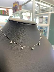 18K White Gold Diamond Chain - Photo 3