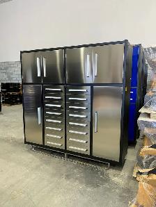 Armoire d'établi en acier de 2,13 m (7 pi) avec outils et profon - Photo 2