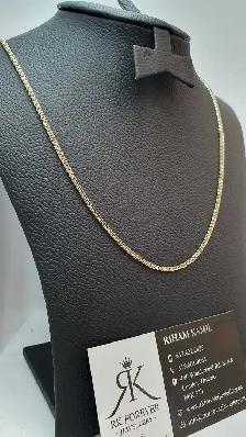 10k Tow tones gold chain # 405_6 - Photo 3
