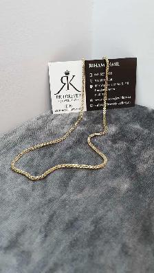 10k Tow tones gold chain # 405_6 - Photo 4