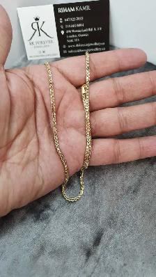 10k Tow tones gold chain # 405_6 - Photo 5