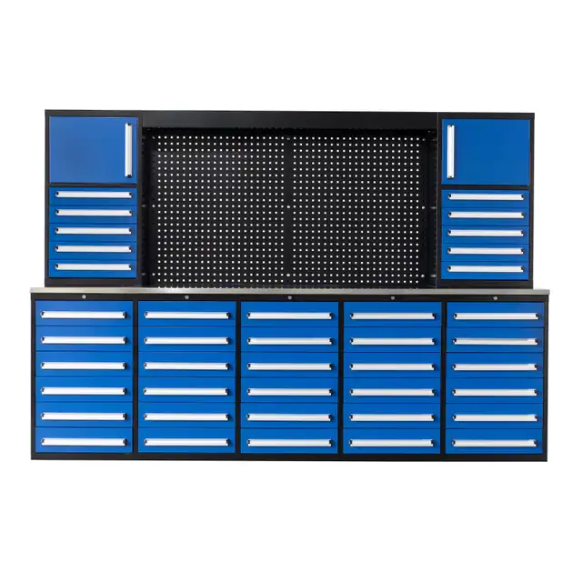 Armoire d'atelier de garage de 3 m (40 tiroirs, 2 unités)