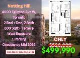 UNDER $500K | Notting Hill Condo Assignment | 2 Bed   Den