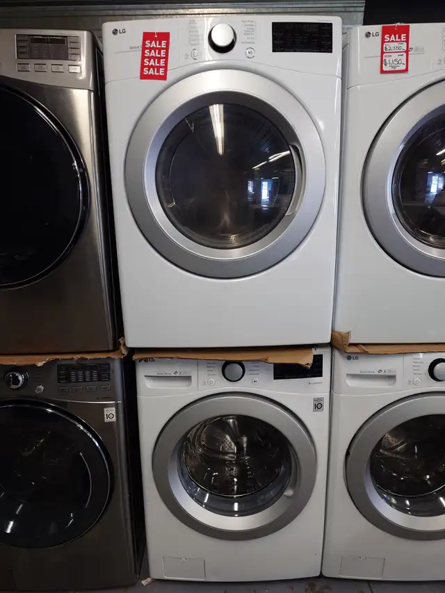 LG '27' White Front Load Washer / Dryer Set on Sale‼️